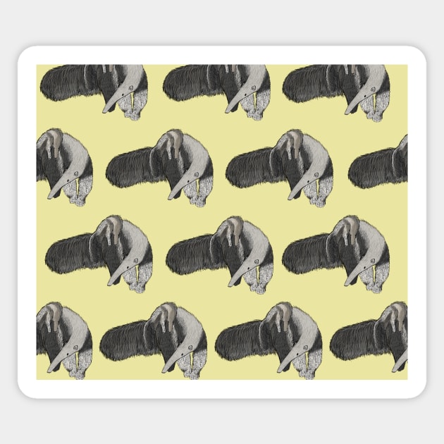 Amazing Giant Anteater Sticker by ButtonandSquirt